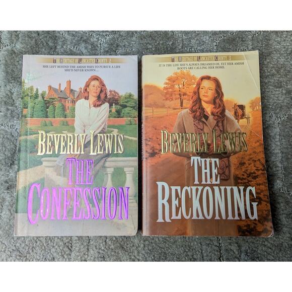 Beverly Lewis Books AMISH 90s PB HERITAGE OF LANCASTER COUNTY 2&3 series fiction - Picture 1 of 12